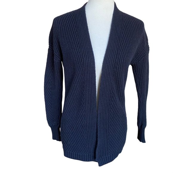 Ted Baker London Sweaters - Ted Baker London Cardigan Sweater Open Wool Blend Navy Blue Women's Size 2 (XS)